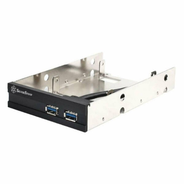 Silverstone 3.5 in. Bay Device for USB 3.0 and Two 2.5 in. Have Drives - Black FP36B